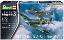 Zestaw do sklejania BF109G-10 & Spitfire MK.V