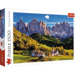 Puzzle 1500 elementów Dolina Val di Funes Dolomity Włochy