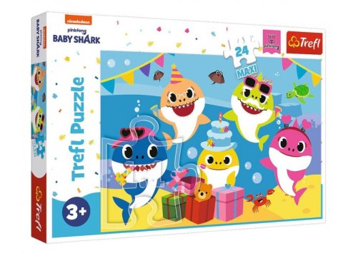 Puzzle 24 Maxi Wesołe Baby Shark