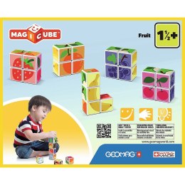 Klocki magnetyczne Magicube Printed Owoce + Karty