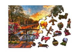 Puzzle drewniane 3D Rowery w Amsterdamie Bicycles of Amsterdam L