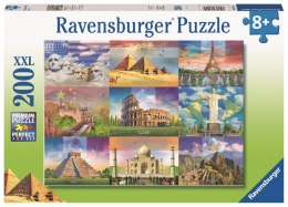 Puzzle dla dzieci 2D Monumentalne budynki 200 elementów