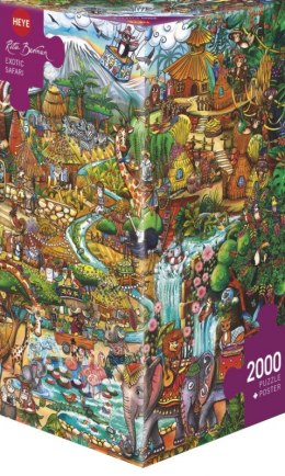 Puzzle 2000 elementów Egzotyczne safari