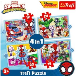 Puzzle 4w1 Ekipa Spidaya Spiderman