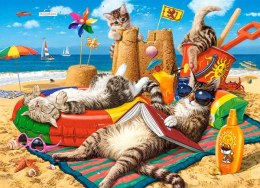 Puzzle 300 elementów Koty na wakacjach