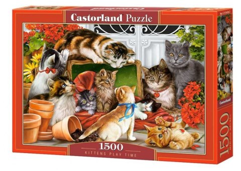 Puzzle 1500 elementów Kotki czas zabawy