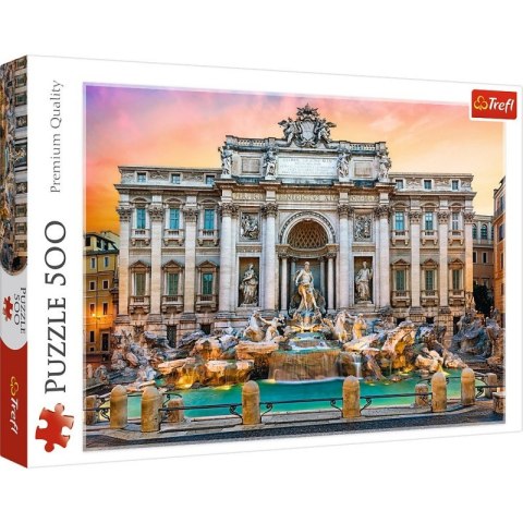 Puzzle 500 elementów Fontanna di Trevi, Rzym