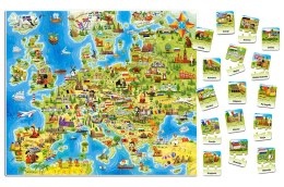 Puzzle 180 elementów Mapa Europy