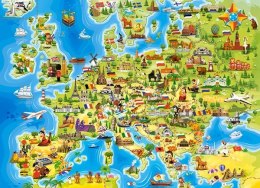 Puzzle 100 elementów - Mapa Europy