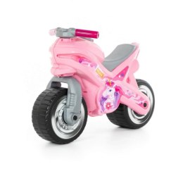 Jeździk motor różowy
