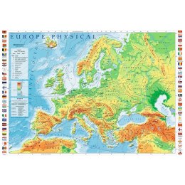 Puzzle 1000 elementów Mapa fizyczna Europy