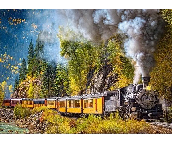 Puzzle steam train trip 300